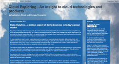 Desktop Screenshot of cloudexploring.com